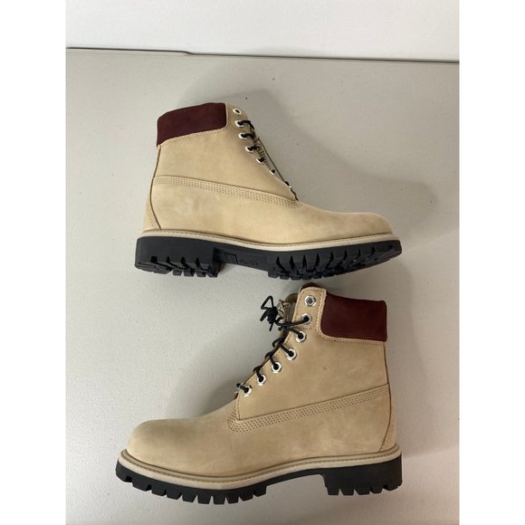 Timberland 6 Inch Premium Nubuck Boots Beige TB0A2M19 Men’s - Picture 4 of 7